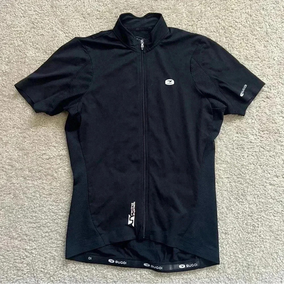 Sugoi Cycling Biking Jersey Shirt Women’s Size Medium Full Zip Pockets Polyester - Picture 2 of 15